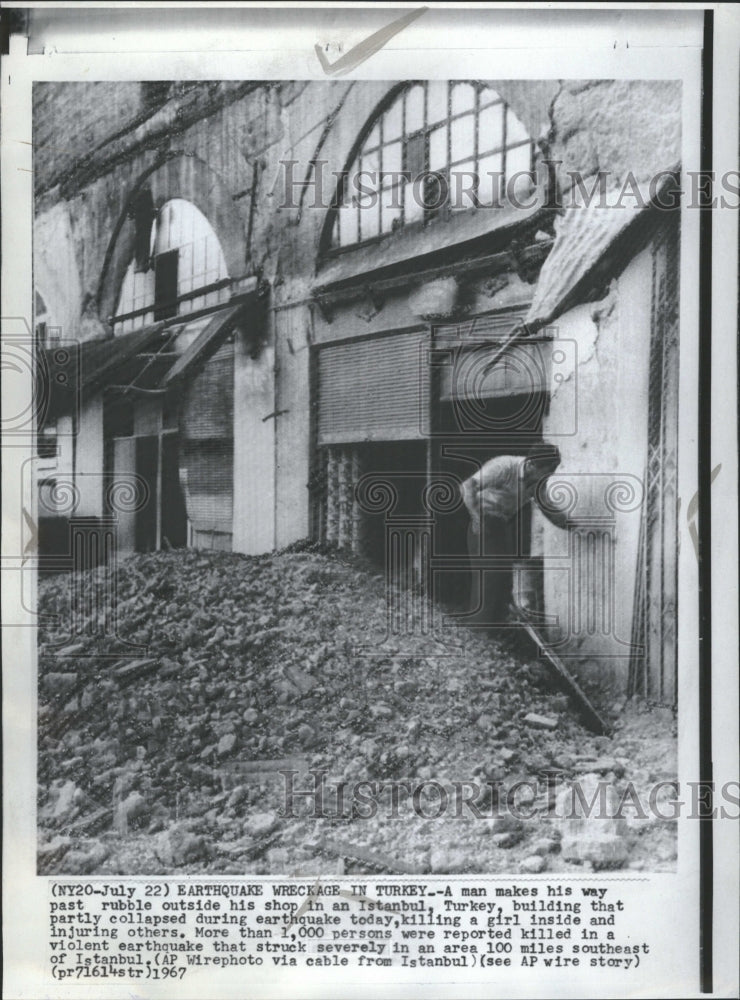 1967 Earthquake wreckage in Turkey - Historic Images