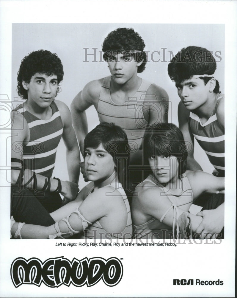 Menudo Ricky, Ray, Charlie, Roy, Robby - Historic Images