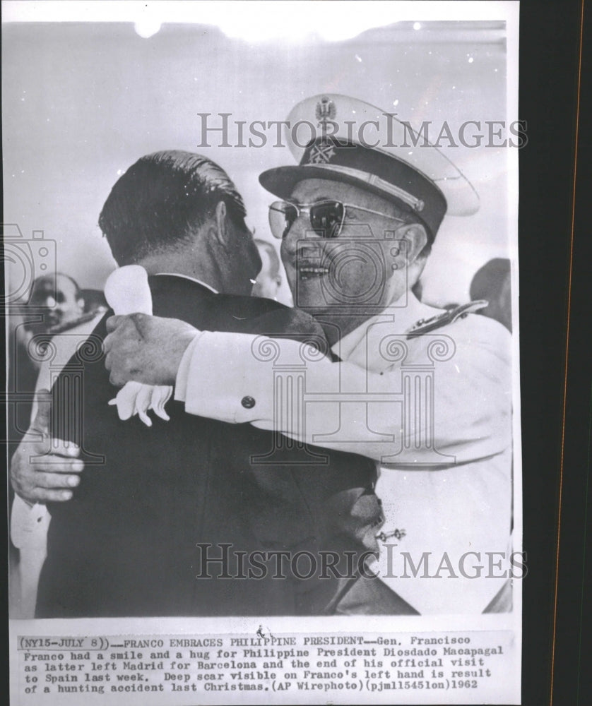 1962 Francisco Franco/Diosdado Macapagal - Historic Images