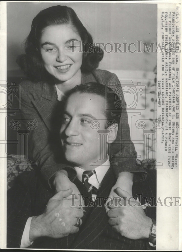 1938 Mitchell Frankovich wife Georgianna - Historic Images