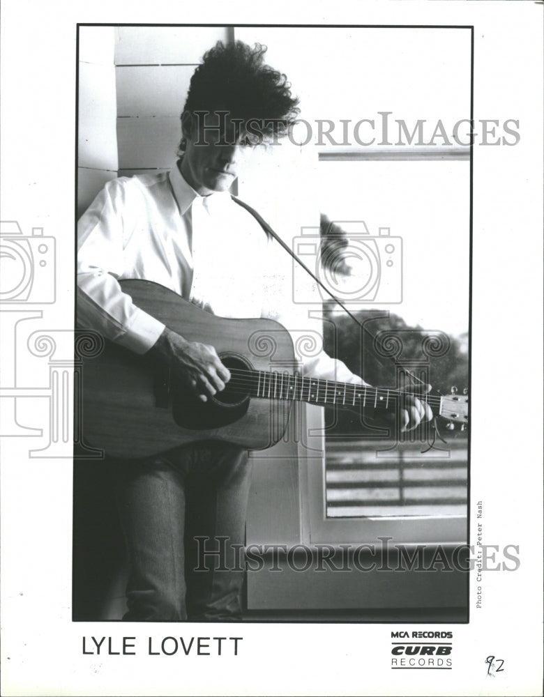 1989 Lyle Lovett Singer Songwriter Actor - Historic Images