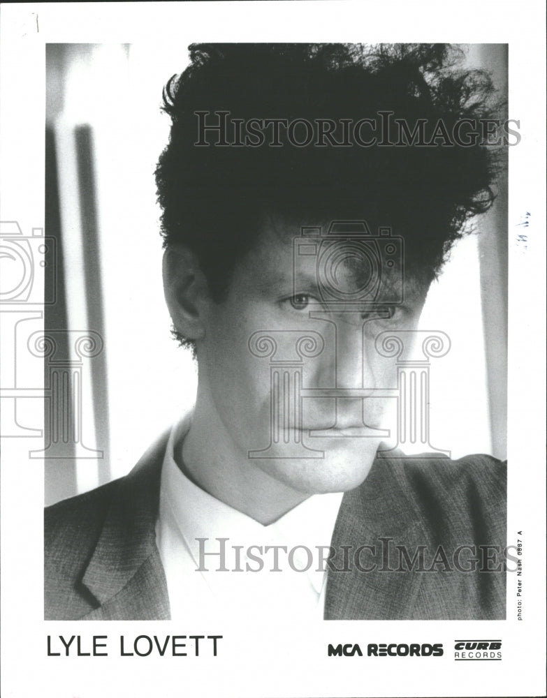 1989 Lyle Lovett Country Singer - Historic Images