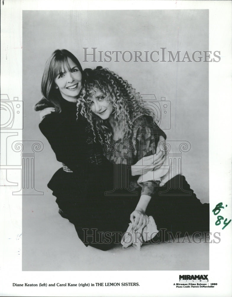 1990 Diane Keaton Carol Kane The Lemon Sis - Historic Images