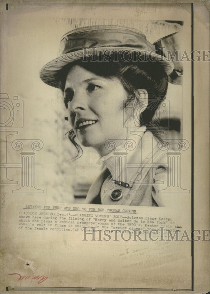 1976 Diane Keeton in Harry and Walter go to - Historic Images