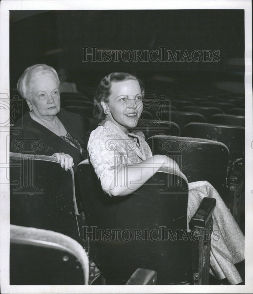 1952 Denver Socialites In Theater Seats - Historic Images