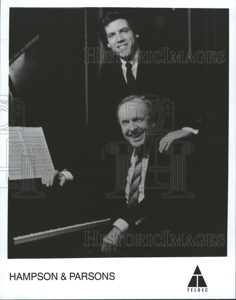 1991 Caption of Hampson &amp; Parsons at piano - Historic Images