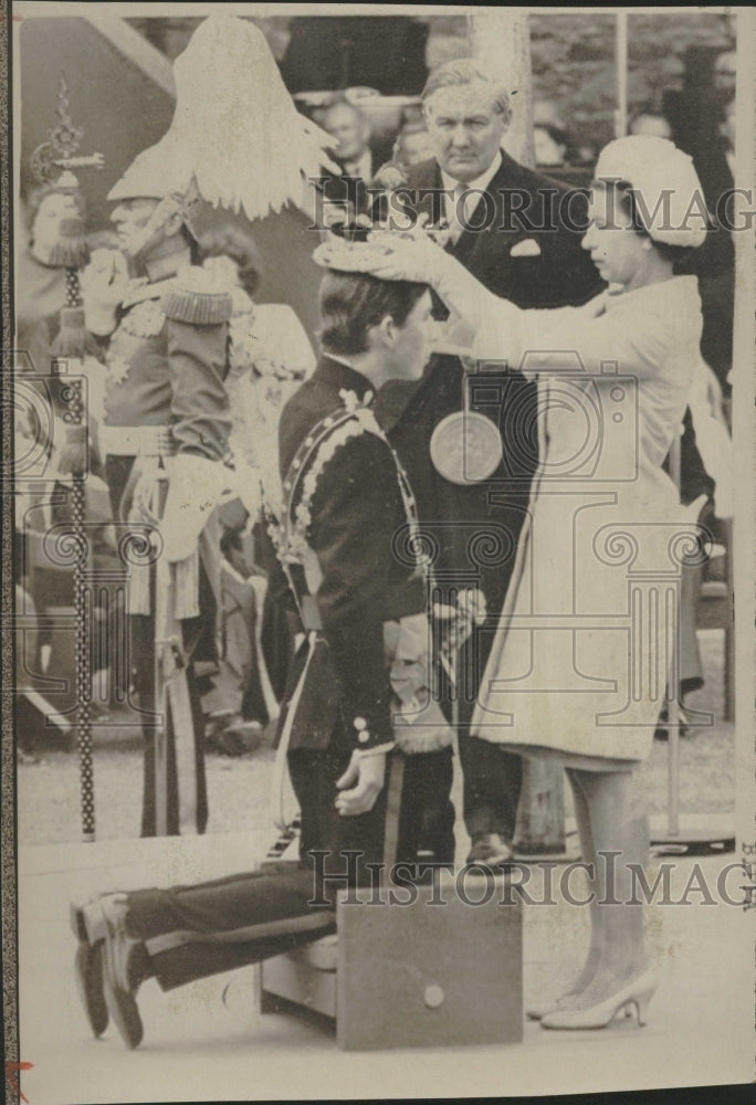 1969 Prince Charles crowned by his mother - Historic Images