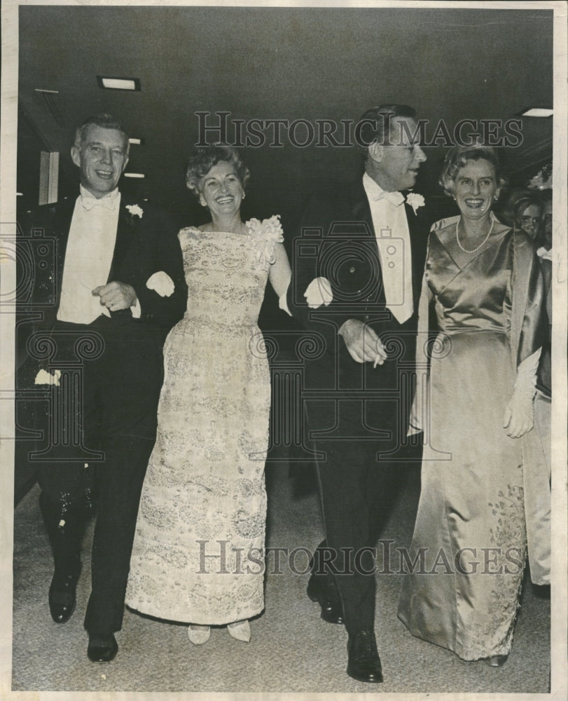 1964 Governor John Love, wife, James Stokes - Historic Images