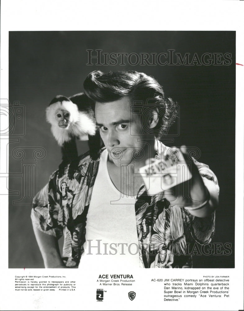 1998 Jim Carrey Ace Ventura Actor - Historic Images