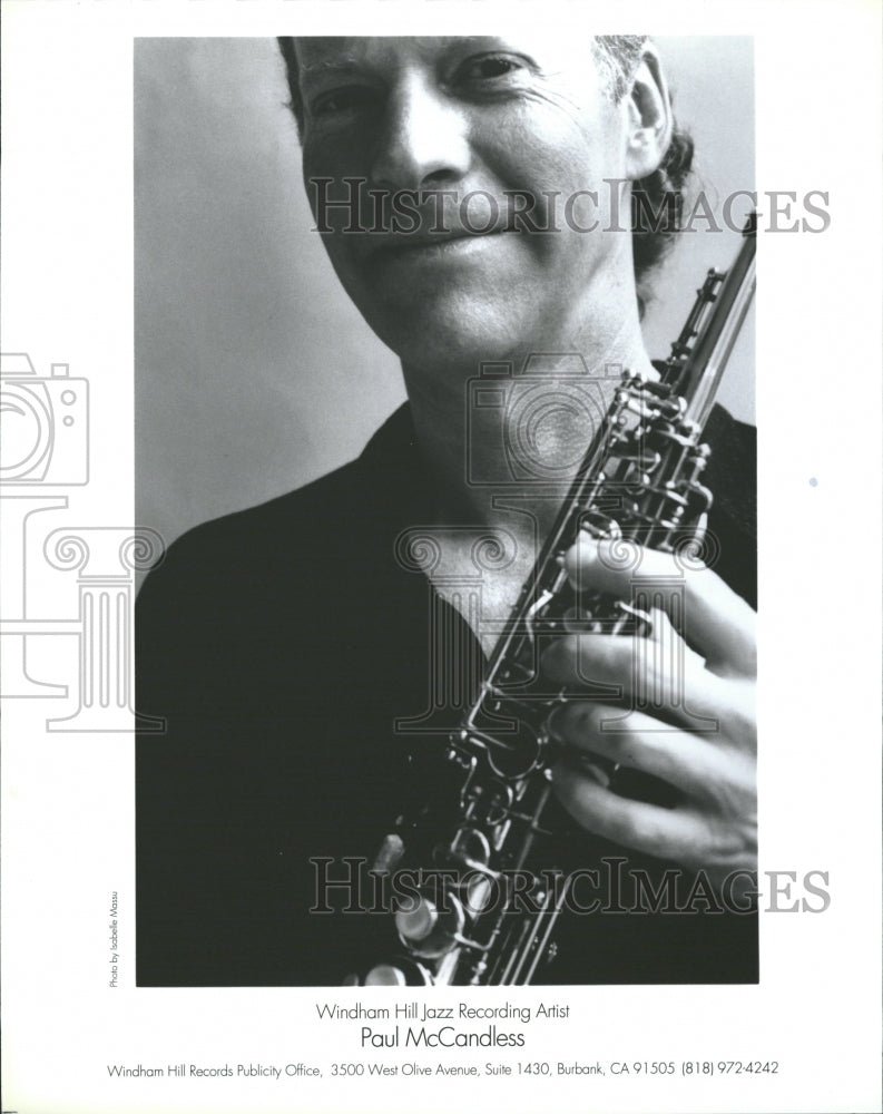 1992 Jazz Recording Artist Paul McCandless - Historic Images