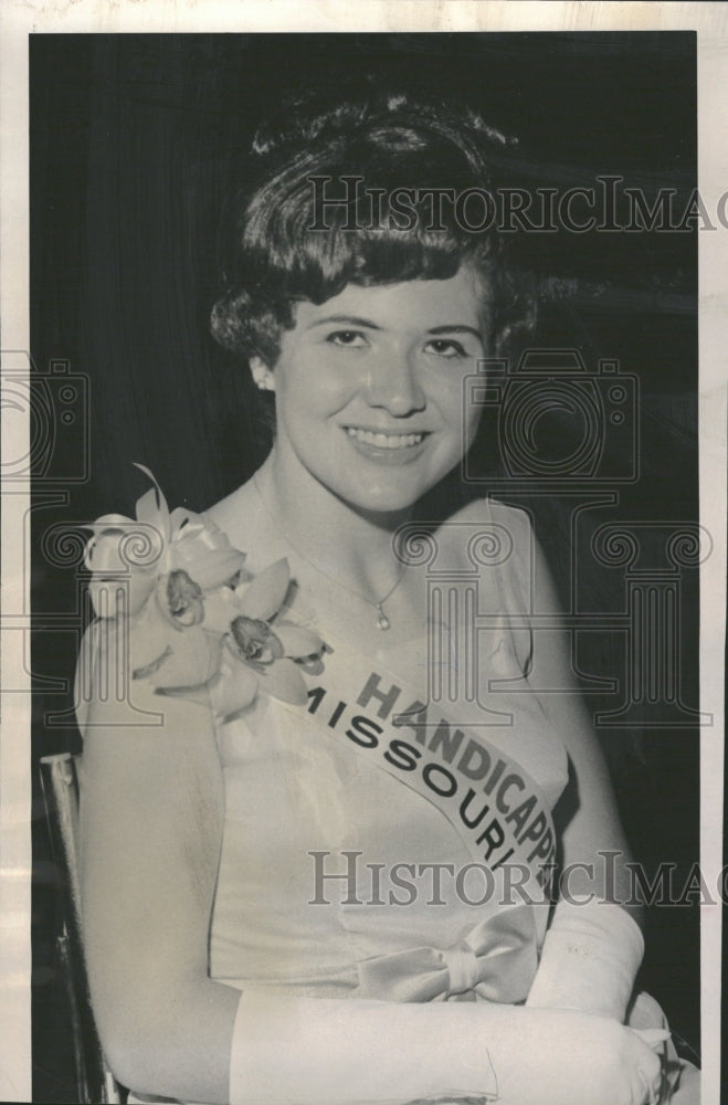 1966 Sharon McCamman Miss Handicapped USA - Historic Images