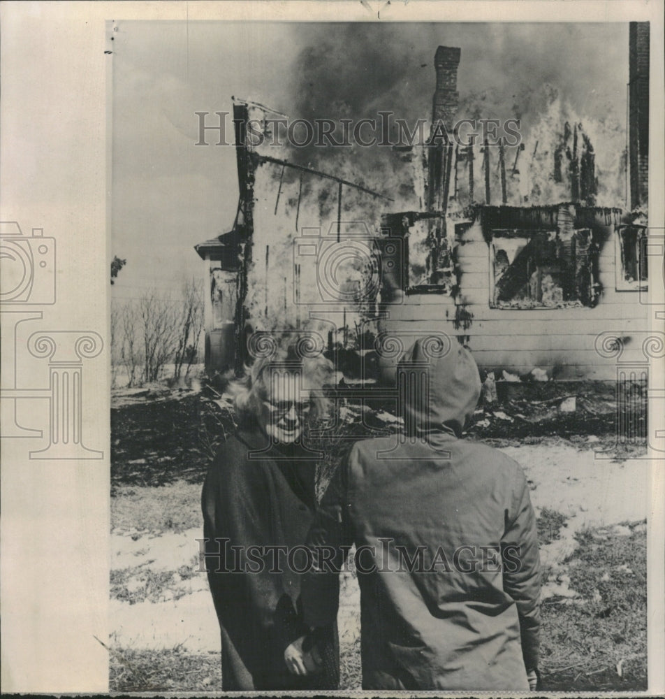 1964 Fire Flames Destroy Building Hayward - Historic Images