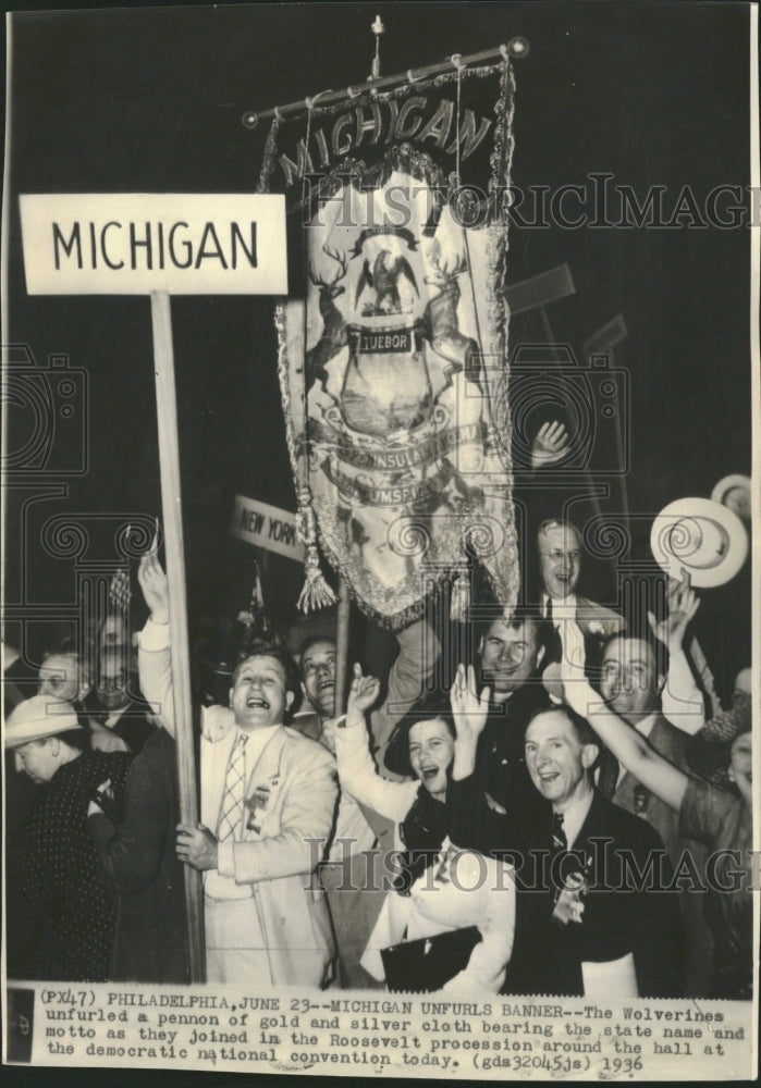 1936 Democratic National Convention PA - Historic Images