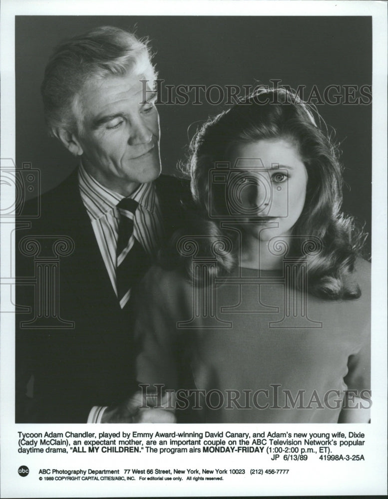1995 David Canary Cady McClain Actress - Historic Images