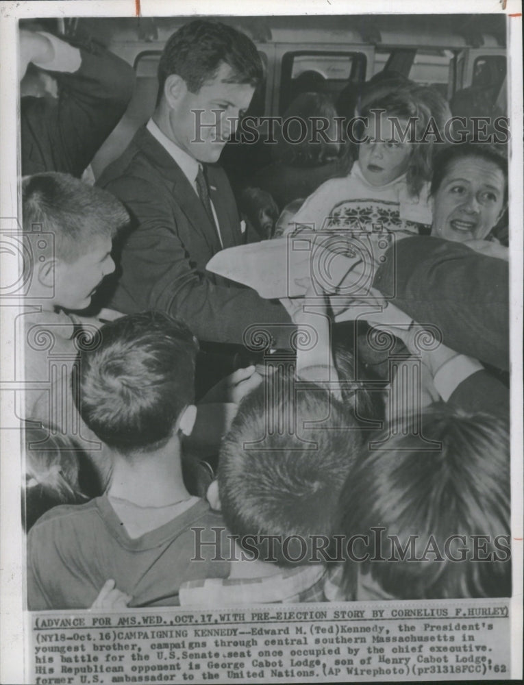 1962 Edward Ted Kennedy Senate Campaign - Historic Images