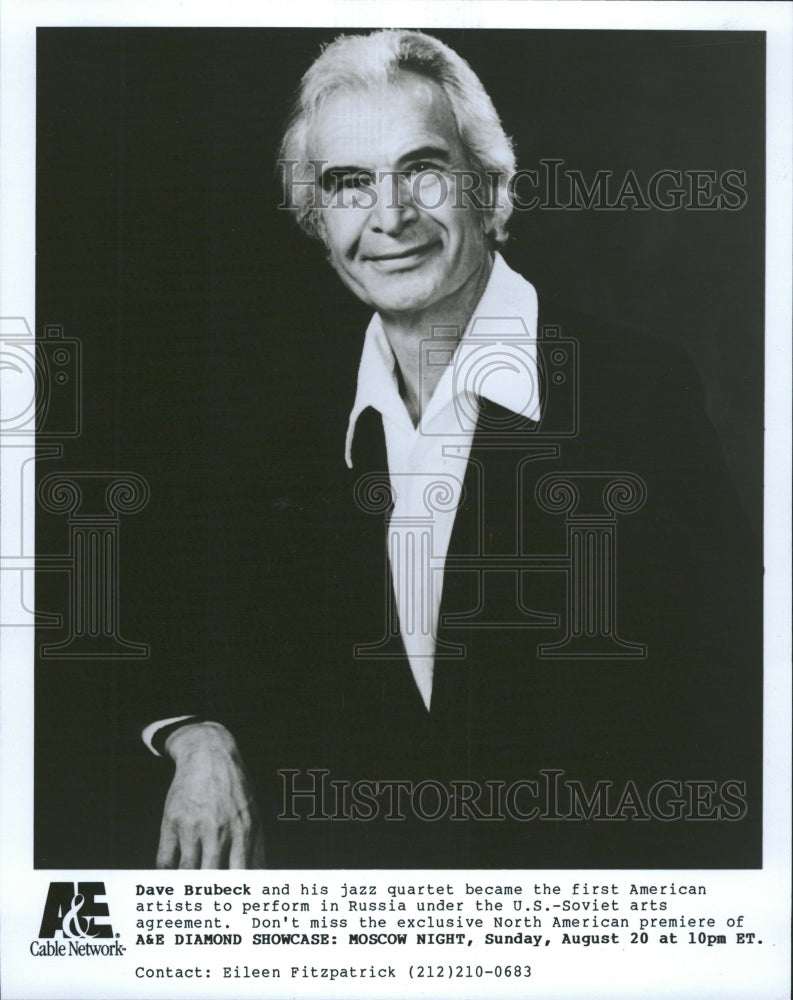 1989 David Warren Dave Brubeck Pianist Jazz - Historic Images