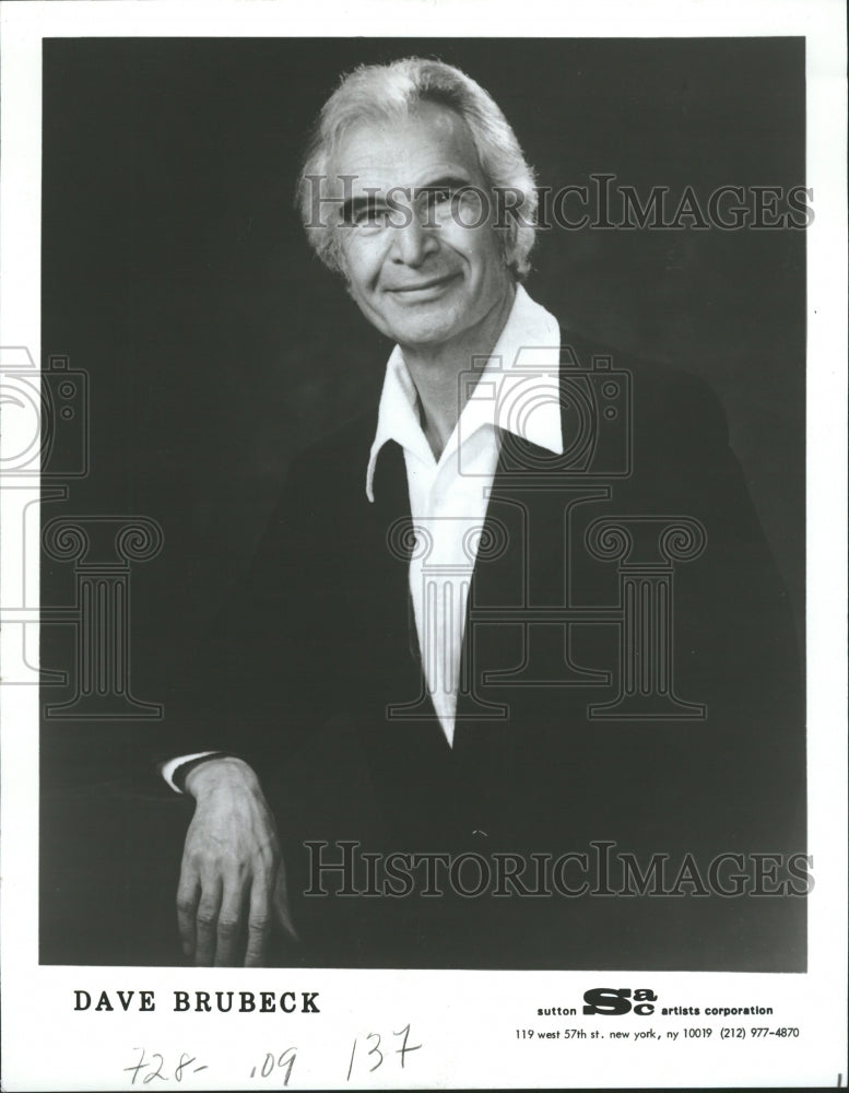 1986 Jazz Pianist Composer Dave Brubeck - Historic Images