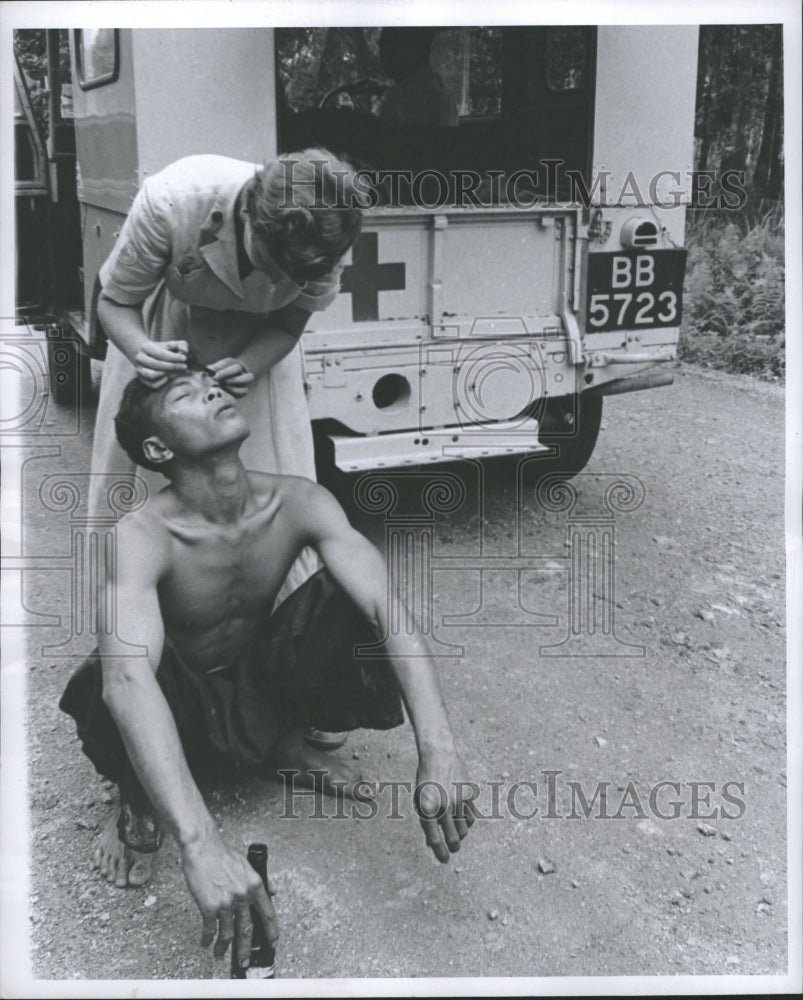 1956 Beryl Eye Care Nurse - Historic Images