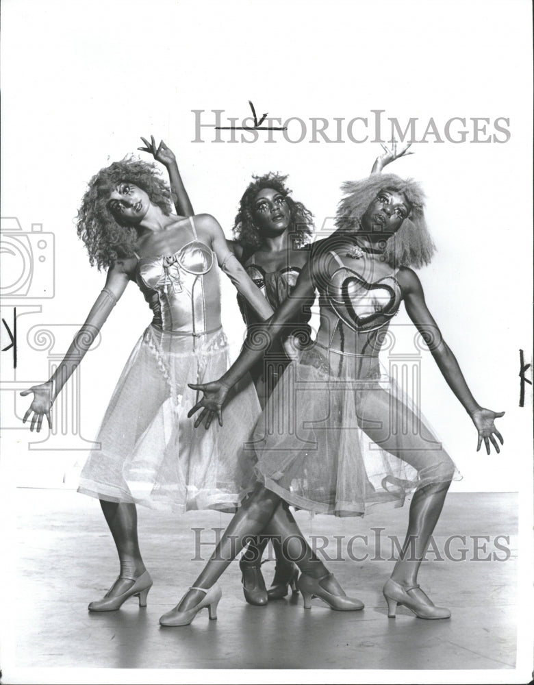 Maxine Sherman, Linda Sprigs & Marilyn Banks in "Tilt" - Historic Images