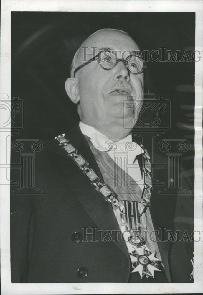 1953 France President Vincent Auriol - Historic Images