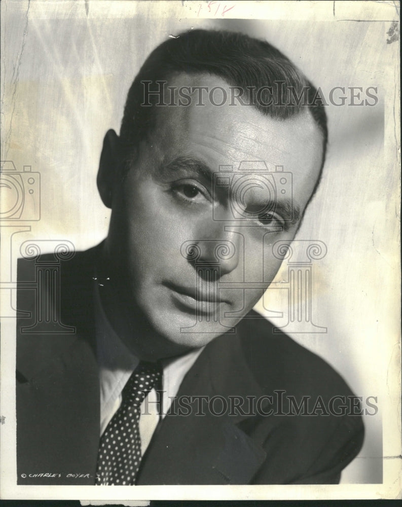 1944 Charles Boyer Actor Together Again - Historic Images