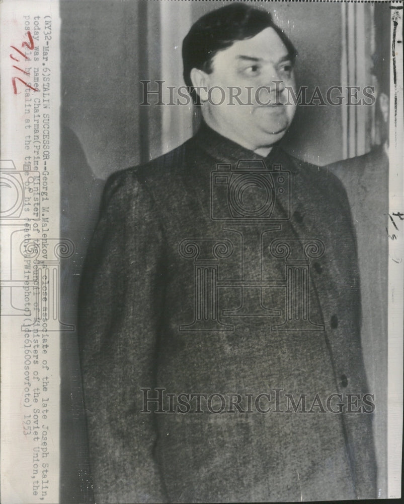 1953 Georgi Malenkov Joseph Stalin Council - Historic Images