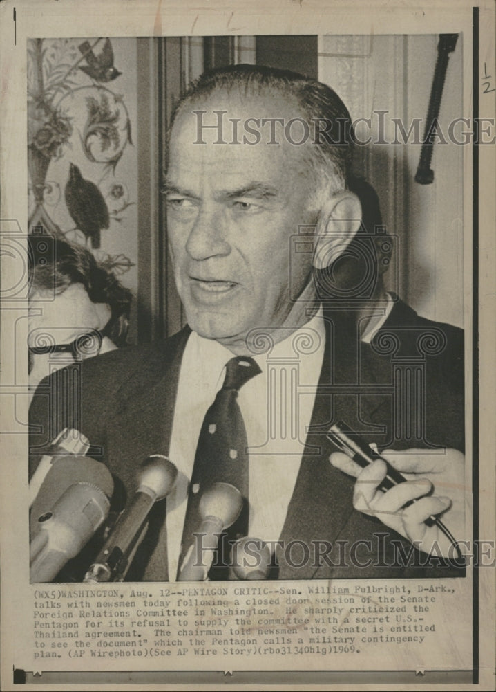 1969 Sen. William Fulbright - Historic Images