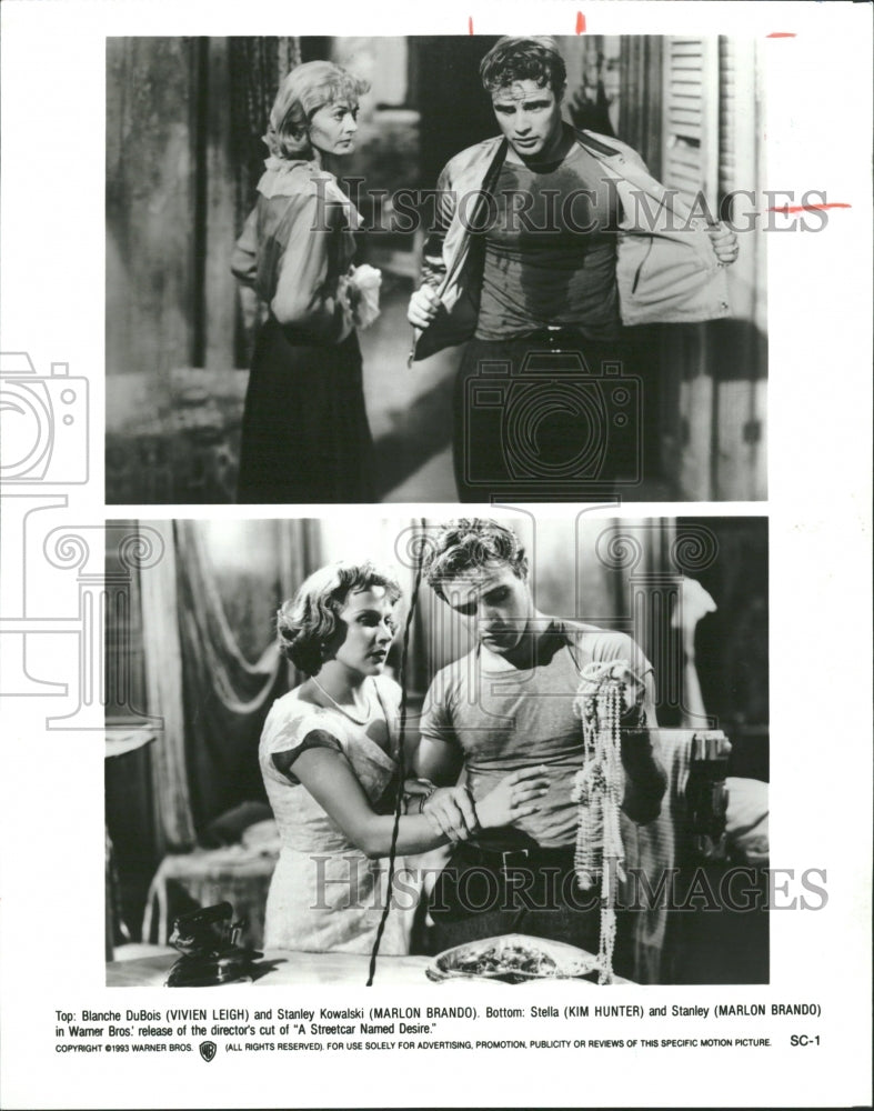 1994 Vivien Leigh, Marlon Brando,Kim Hunter - Historic Images