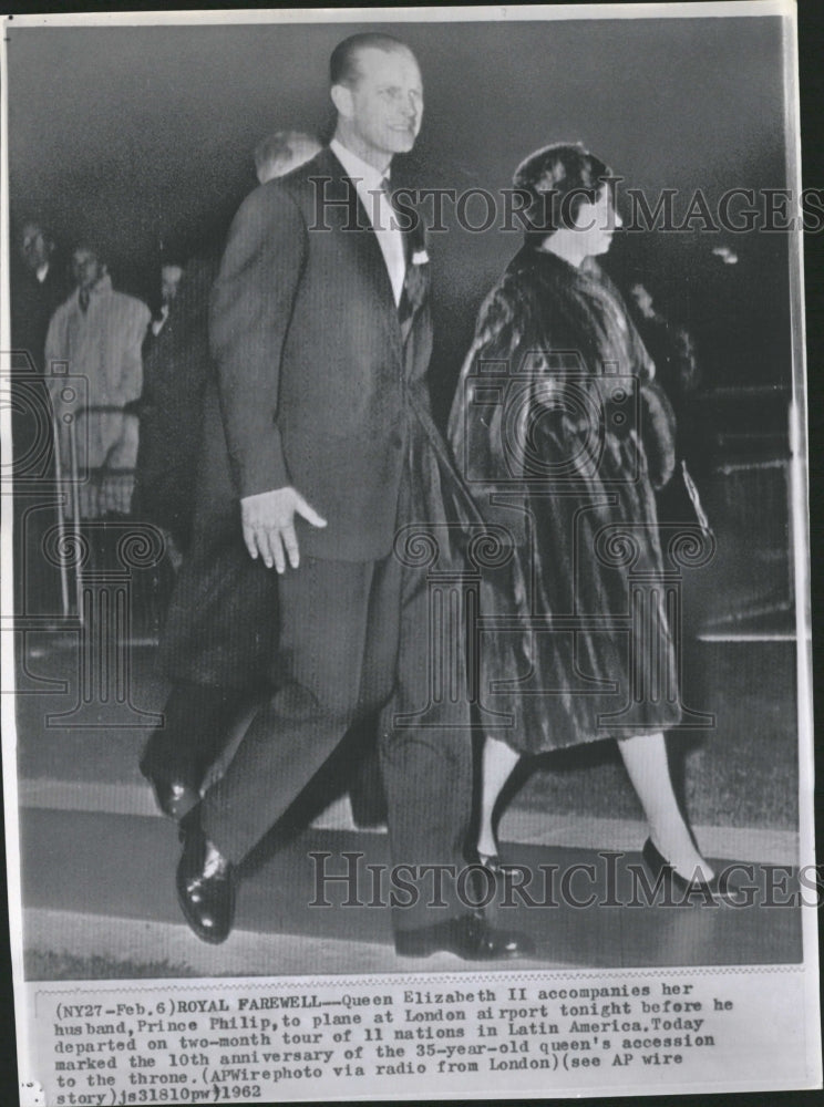 1962 Queen Elizabeth II Prince Philip Latin - Historic Images