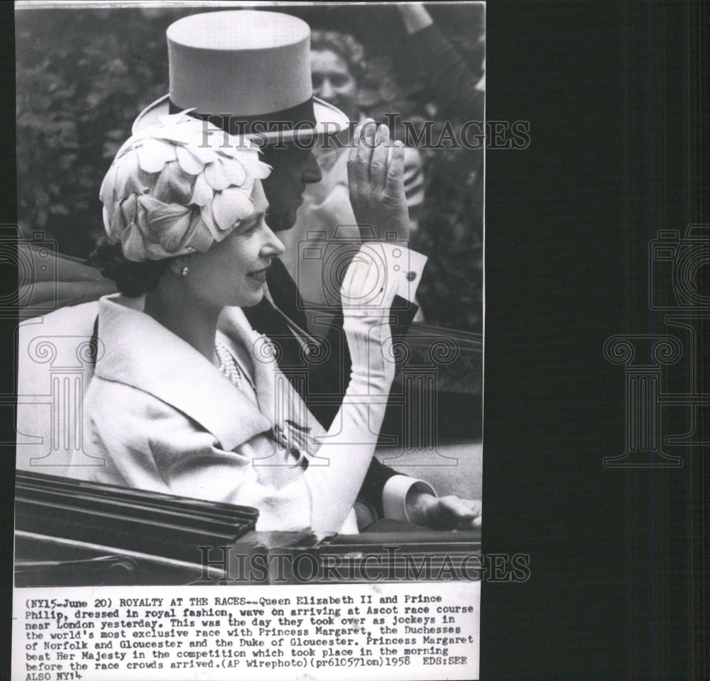 1958 Royalty at the Races - Historic Images