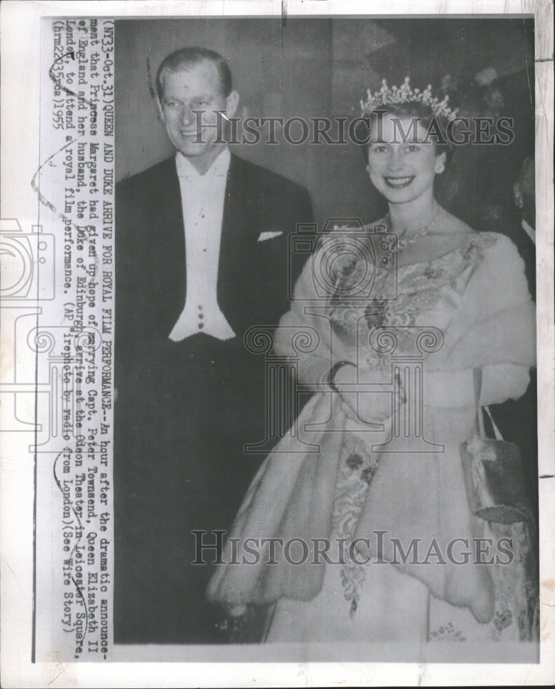 1955 Queen Elizabeth II Odeon Theater Royal - Historic Images