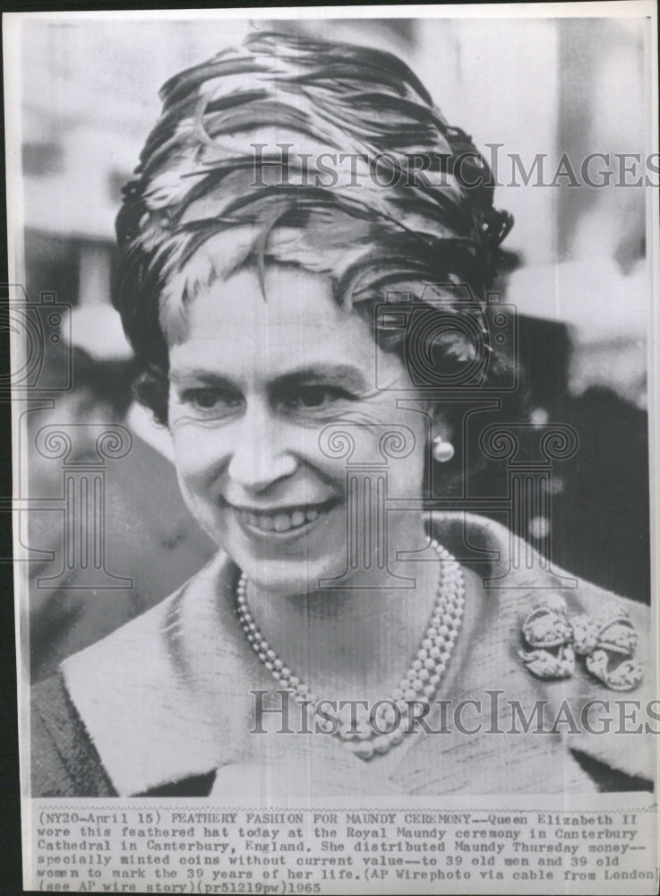 1965 Queen Elizabeth II, at 39 years of age - Historic Images