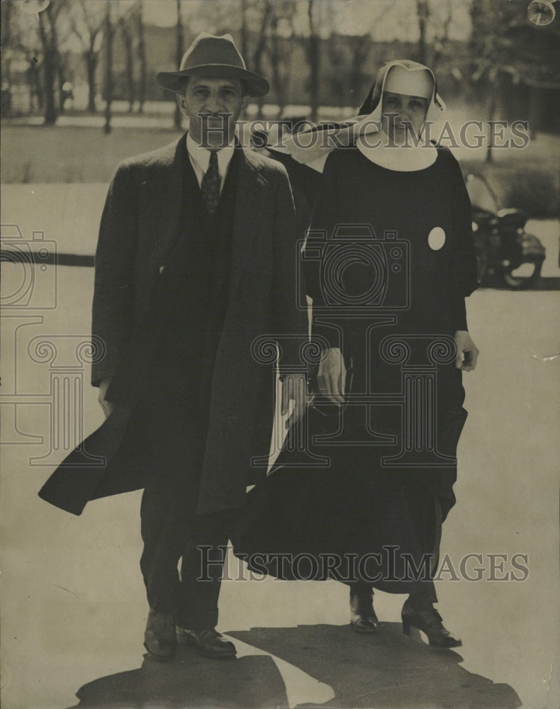 1933 Sister Emerenziana and Spike Marrang - Historic Images