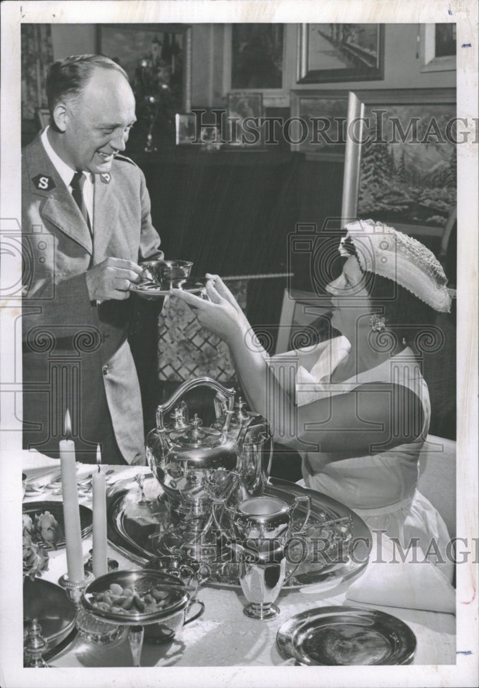 1957 John Erickson and Mrs. George Kinsey - Historic Images