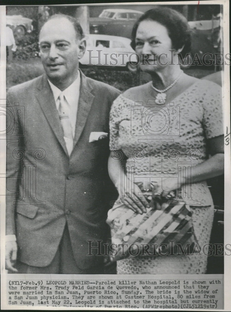 1961 Paoled killer Leopold and wife - Historic Images