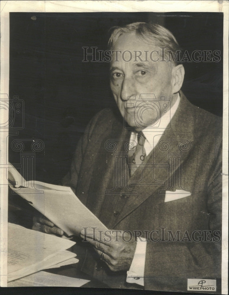 1937 Utah Senator William H. King - Historic Images