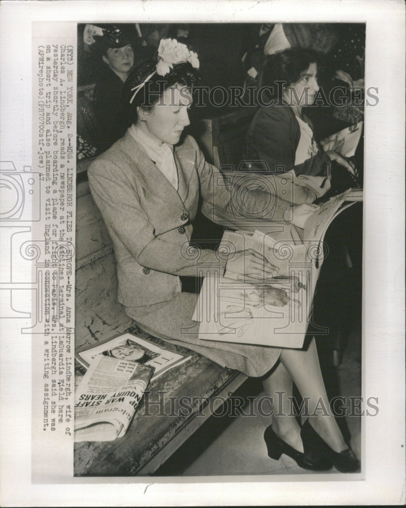 1947 Mrs Charles Lindberg - Historic Images