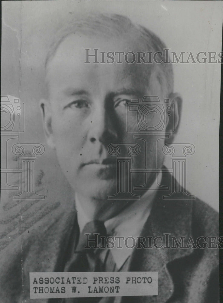 1928 Banker Thomas W. Lamont - Historic Images