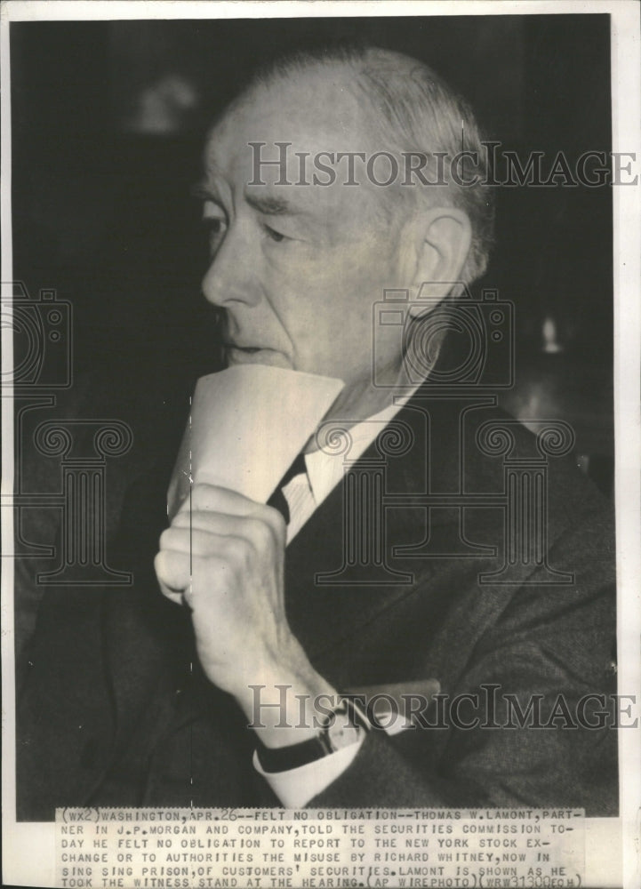 1929 Thomas William Lamont, Jr. - Historic Images