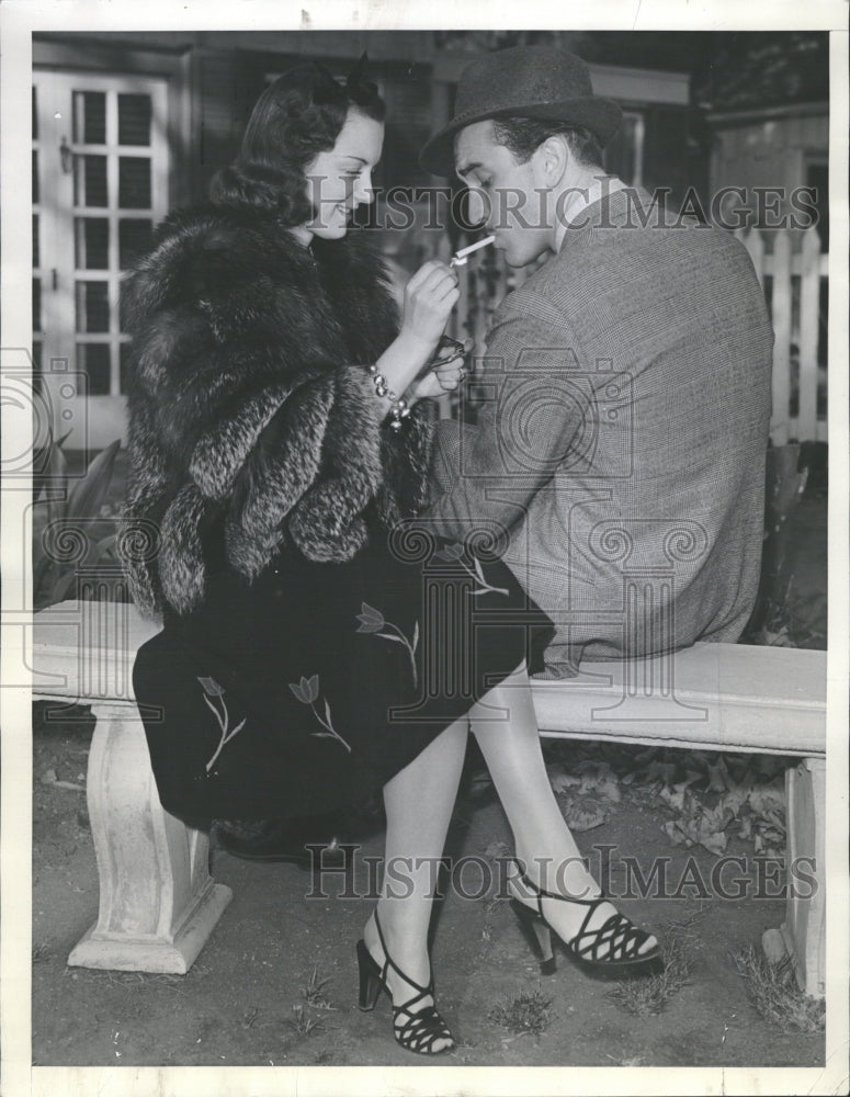 1938 Joy Hodges & Lee Bowman, her fiance' - Historic Images