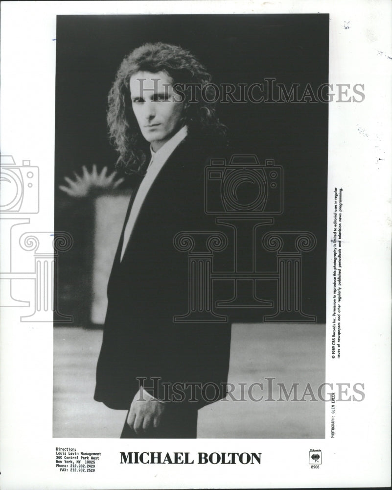 1990 Michael Bolton singer - Historic Images