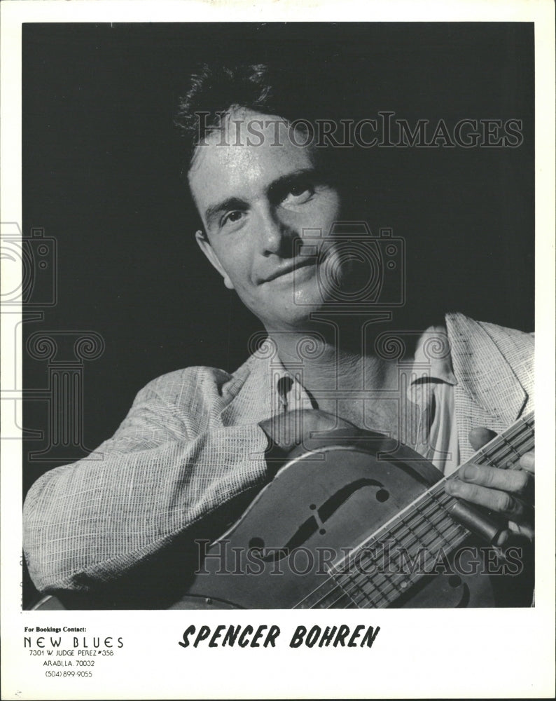 1993 Spencer Bohren Roots Musician Singer - Historic Images