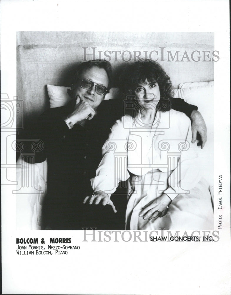 1989 Musicians William Bolcom, Joan Morris - Historic Images