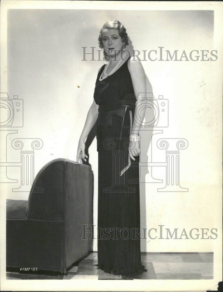 1933 Mary Boland Actress Evenings For Sale - Historic Images