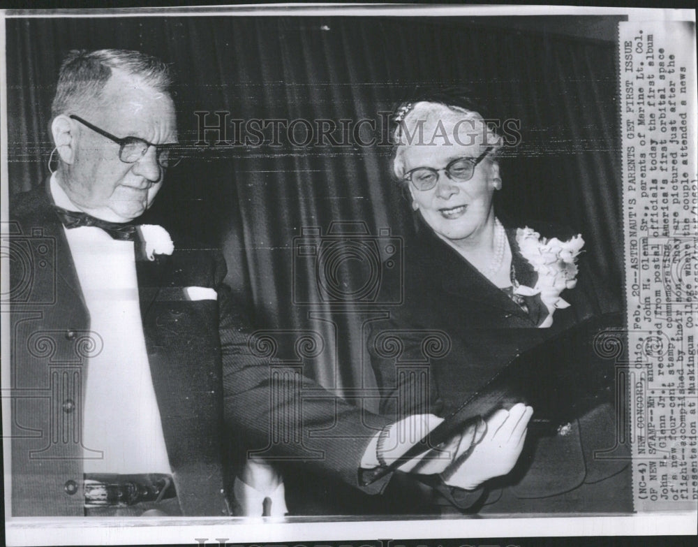 1962 John H Glenn Parents Postal Official - Historic Images