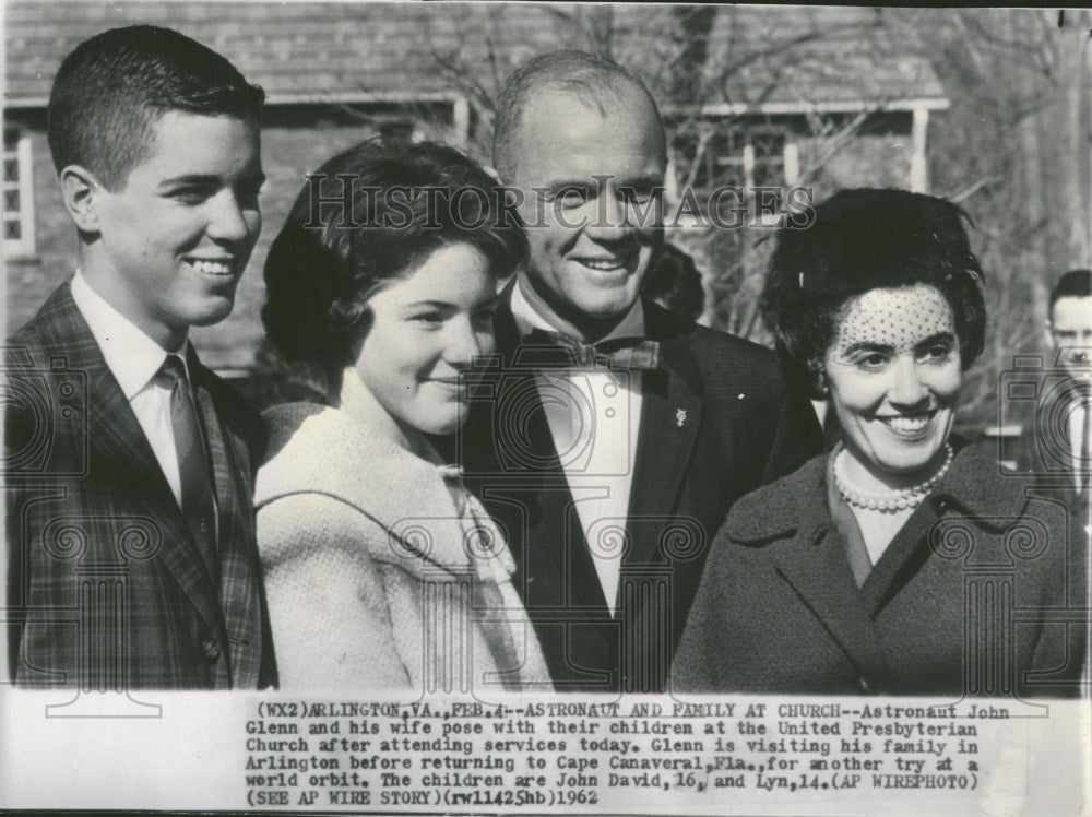 1962 John Herschel Glenn Senator Children - Historic Images