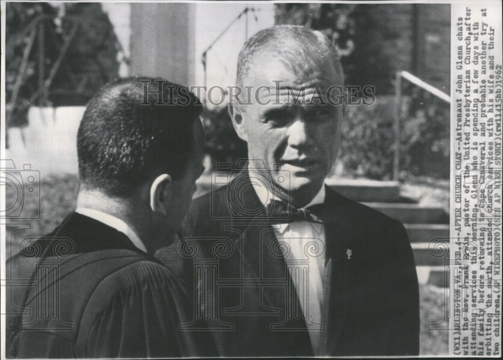 1962 Astronaut John Glenn Erwin Pastor - Historic Images