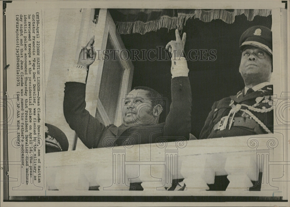 1971 Jean Claude Duvalier Haiti - Historic Images