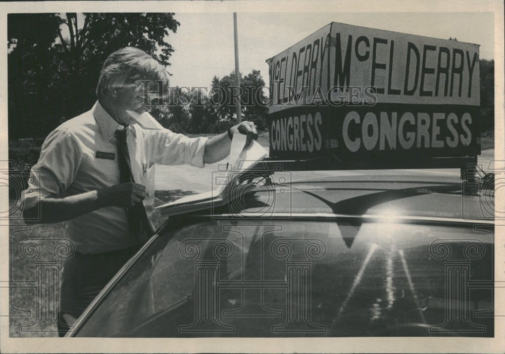 1980 JOHN MCELDERRY CONGRESSIONAL CANDIDATE - Historic Images