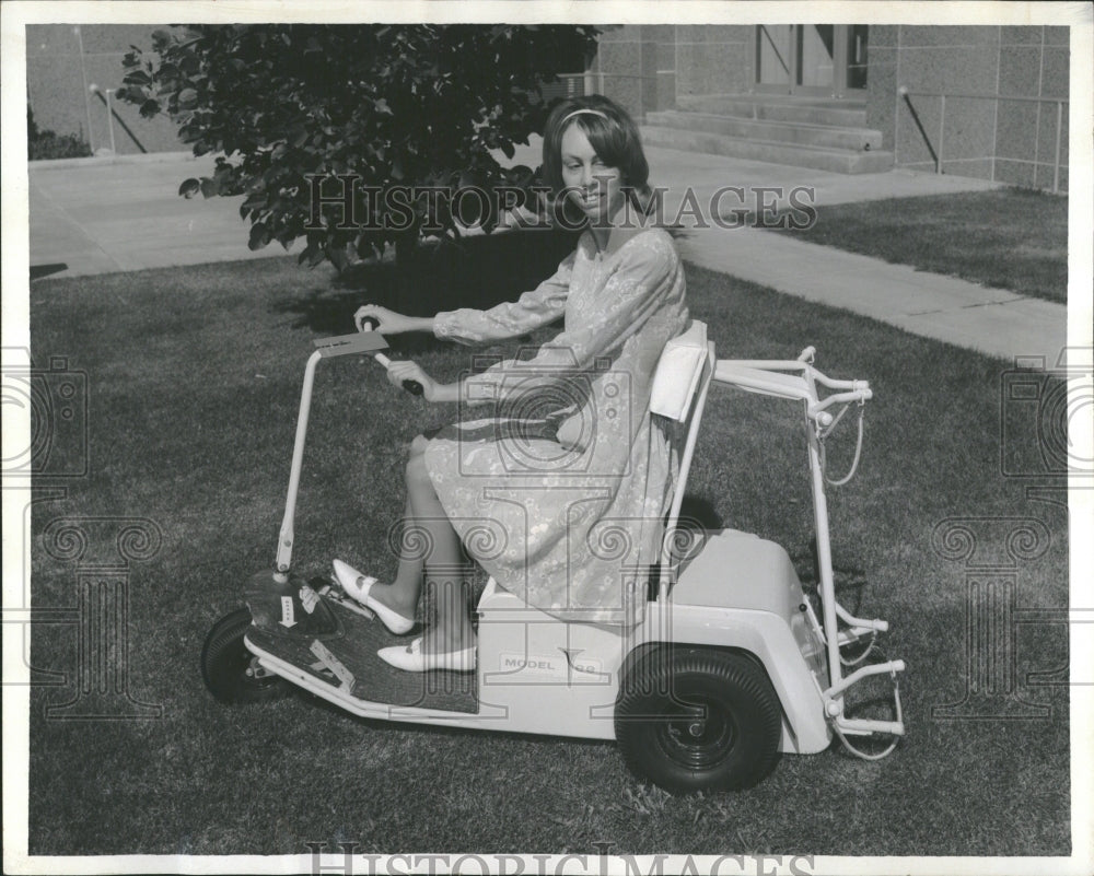 1967 Muscular Dystrophy Sandy McElrath Cart - Historic Images